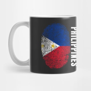 Philippines Flag Fingerprint My Story DNA Filipino Mug